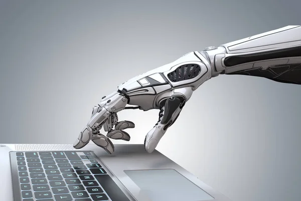 Projeto futurista do braço do robô — Fotografia de Stock