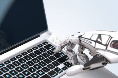 Robot ve dizüstü konsept tasarımı