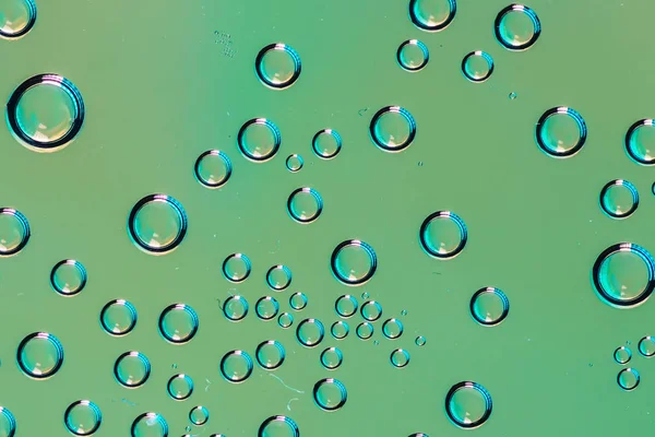 Kleine Waterdruppels Micro Achter Glas Macro Textuur — Stockfoto