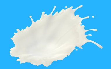 Beyaz yağlı süt sıçrama soyut tasarım
