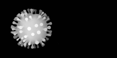 COVID19 ölümcül virüs Roman Coronavirus SARS-CoV-2, 3 boyutlu resimleme