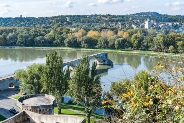 Pont d'Avignon ve Avignon, Fransa, Unesco Rhone Nehri