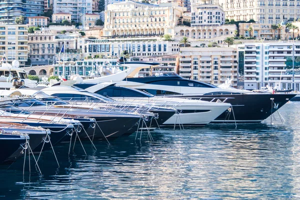 El puerto de Montecarlo, Mónaco, Francia — Foto de Stock