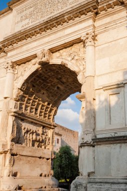 Detayları Titus kemer Via Sacra, Rome, İtalya, 