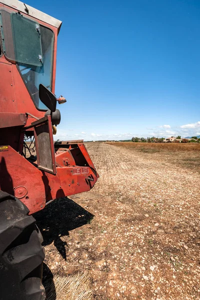Tahıl işleme için kaza ve yanık traktör