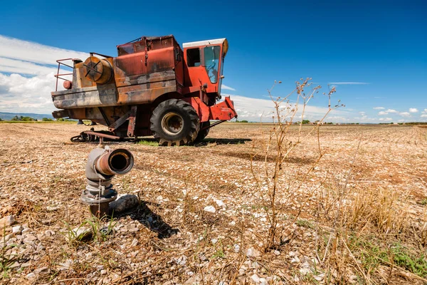 Tahıl işleme için kaza ve yanık traktör