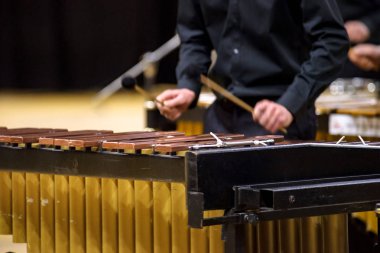 Ksilofon, marimba veya çekiç oyuncu sopa ile, 