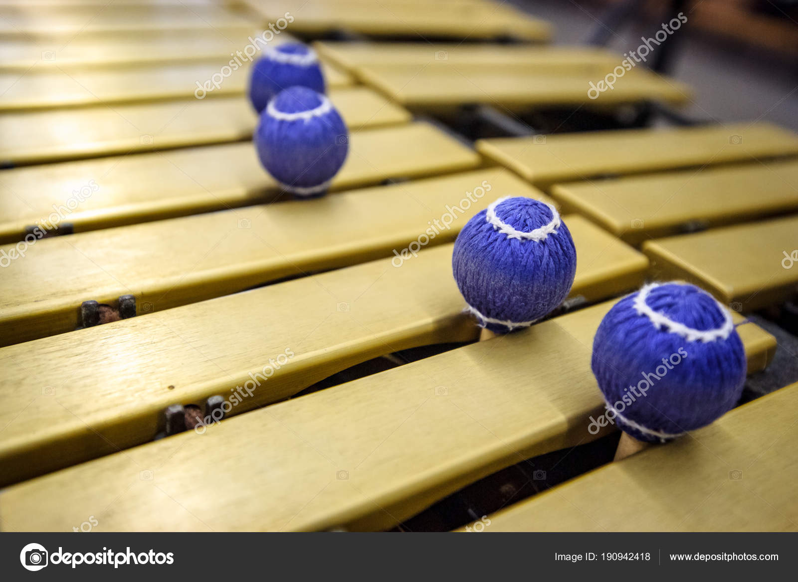 Xylophone, marimba or mallet player with sticks, ⬇ Stock Photo, Image