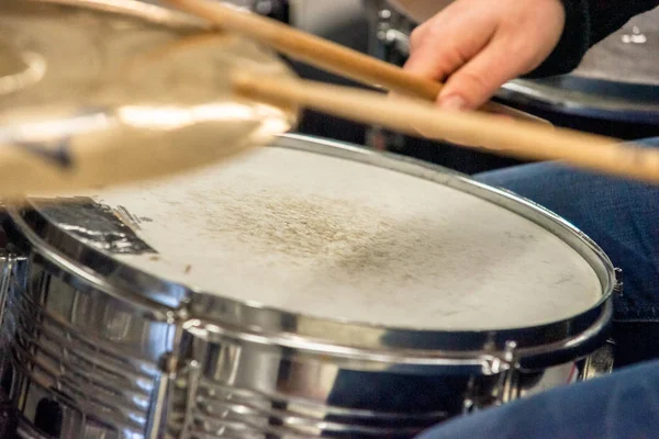 Drummers. Muziek, mensen, muziekinstrumenten en entertainment c — Stockfoto