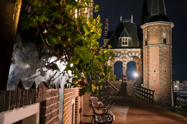 Old City Gate Historic Center Frisian City Sneek Defense City — Stock Photo, Image