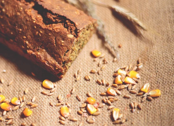 Fresh ray bread closeup — Stock Photo, Image