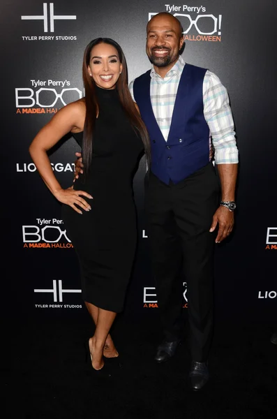 Gloria Govan, Derek Fisher — Foto de Stock