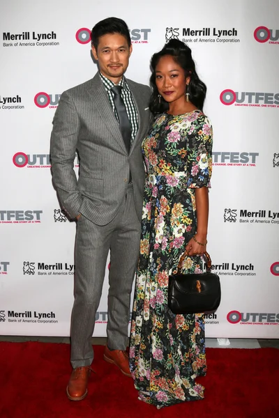 Harry Shum Jr, Shelby Rabara — Stock Photo, Image