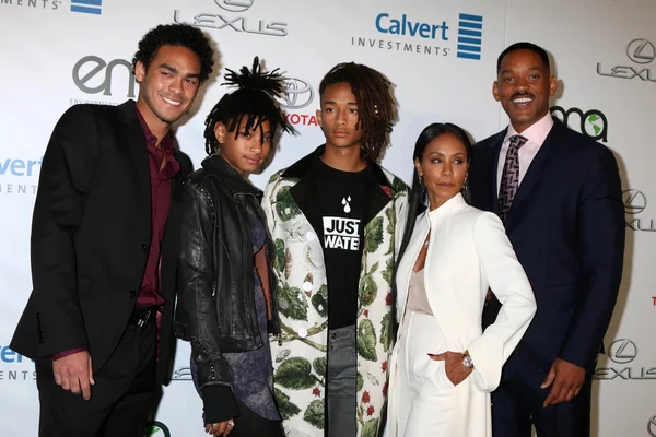 Trey Smith, Willow Smith, Jaden Smith, Jada Pinkett Smith, Will Smith — Foto de Stock