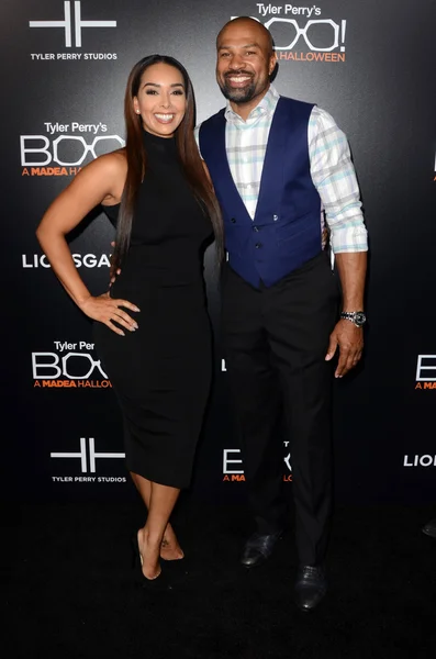 Gloria Govan, Derek Fisher — Foto de Stock