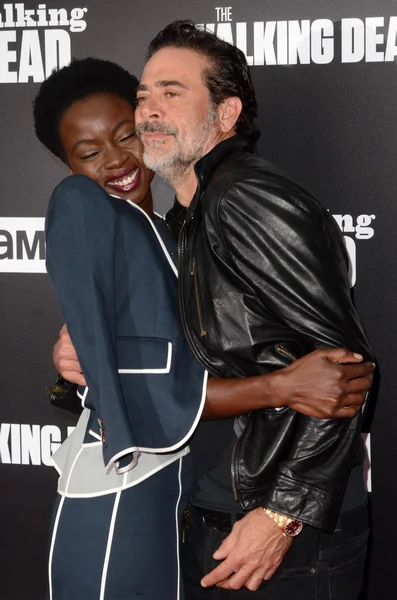 DANAI Gurira, Jeffrey Dean Morgan —  Fotos de Stock