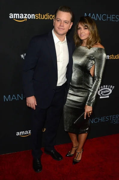 Matt Damon, Luciana Barroso — Stockfoto