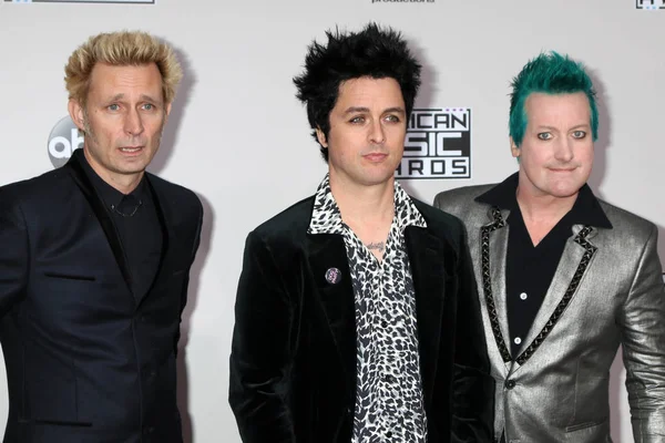 Mike Dirnt, Billie Joe Armstrong, spróbuj dzień fajny, zielony — Zdjęcie stockowe