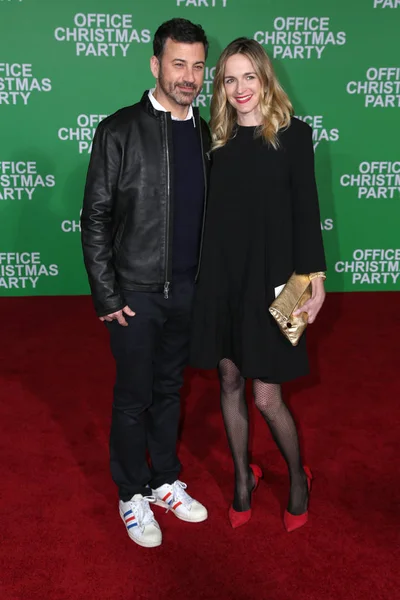 L'attore Jimmy Kimmel e sua moglie — Foto Stock