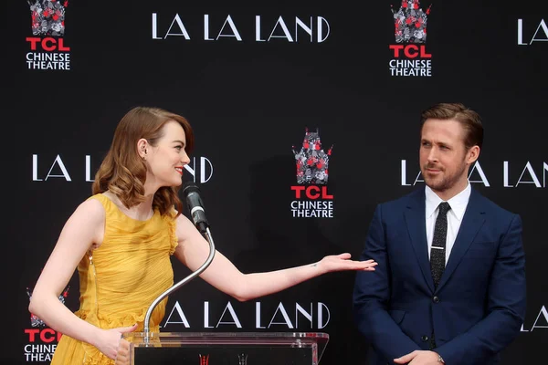 Emma Stone, Ryan Gosling — Stock Photo, Image