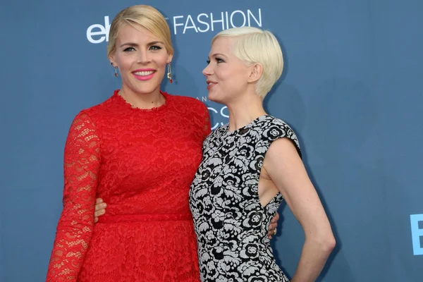 Geschäftige philipps mit michelle williams — Stockfoto