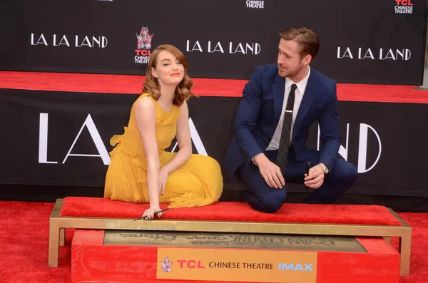 Emma Stone, Ryan Gosling — Fotografia de Stock