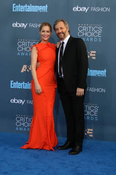Leslie Mann with Judd Apatow — Stock Photo, Image