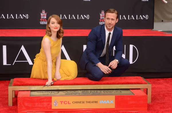 Emma Stone, Ryan Gosling — Stock Photo, Image