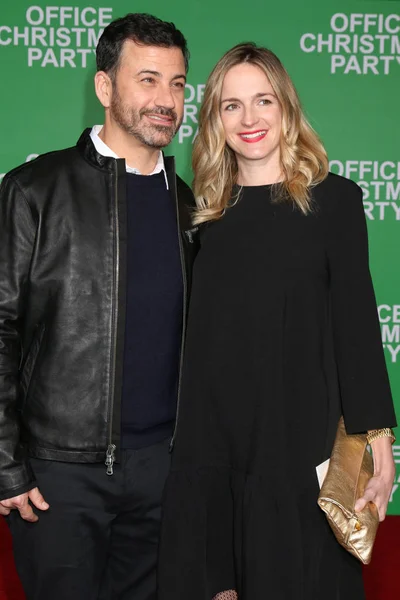 Jimmy Kimmel cu soția — Fotografie, imagine de stoc