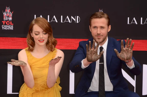 Emma Stone, Ryan Gosling — Fotografia de Stock