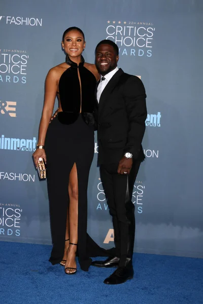 Eniko Parrish with Kevin Hart — Stock Photo, Image
