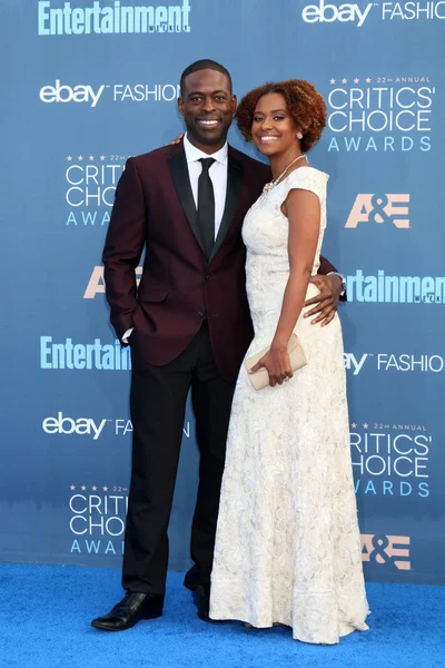 Sterling K Brown with Ryan Michelle Bathe — Stock Photo, Image