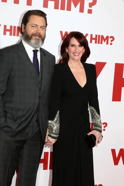 Nick Offerman with Megan Mullally — Stock Photo, Image