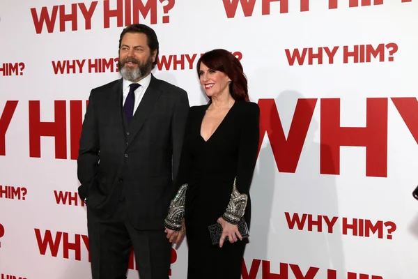 Nick Offerman med Megan Mullally — Stockfoto