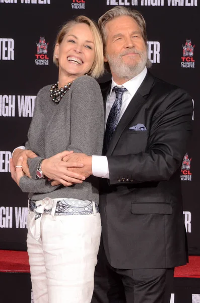 Jeff Bridges i Sharon Stone — Zdjęcie stockowe