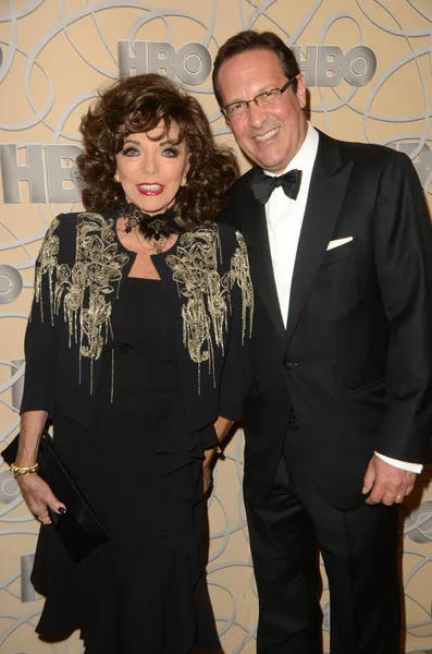 Joan Collins, Percy Gibson — Stock Photo, Image