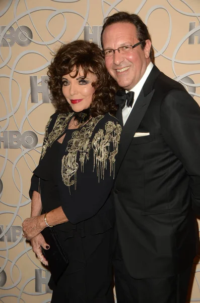 Joan Collins, Percy Gibson — Stock Photo, Image