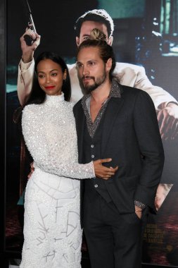 sinema oyuncusu Zoe Saldana Marco Perego ile