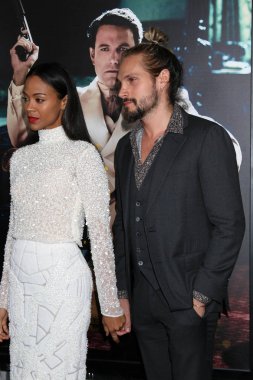 sinema oyuncusu Zoe Saldana Marco Perego ile