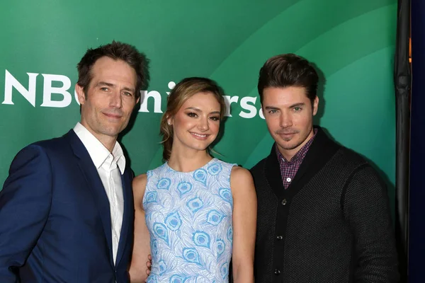 Michael vartan, christine evangelista, joh henderson — Stockfoto