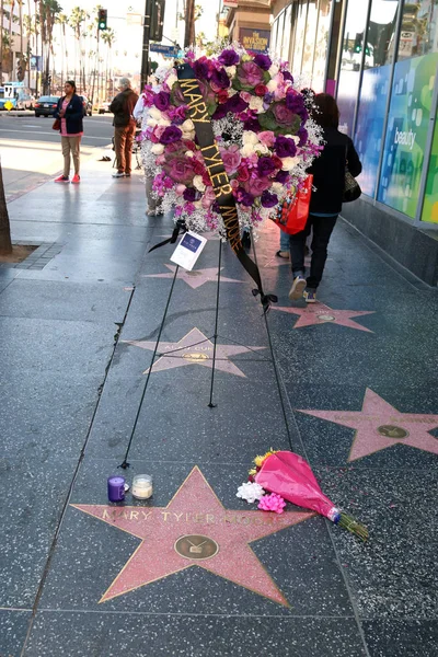 Mary Tyler Moore Sulla Hollywood Walk Fame Hollywood — Foto Stock