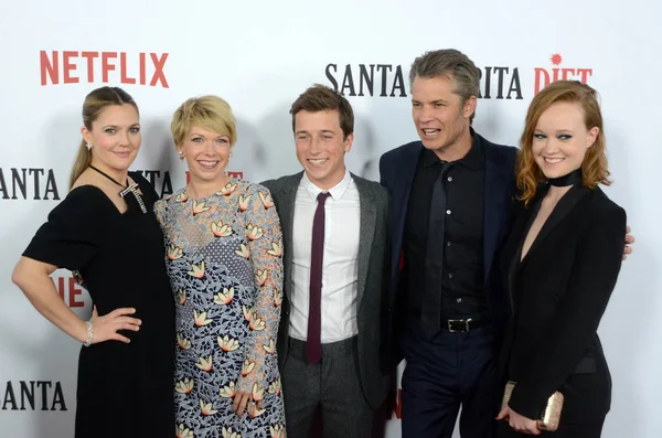 Dibujó Barrymore, Mary Elizabeth Ellis, Skyler Gisondo, Timothy Olyphant, Liv Hewson — Foto de Stock