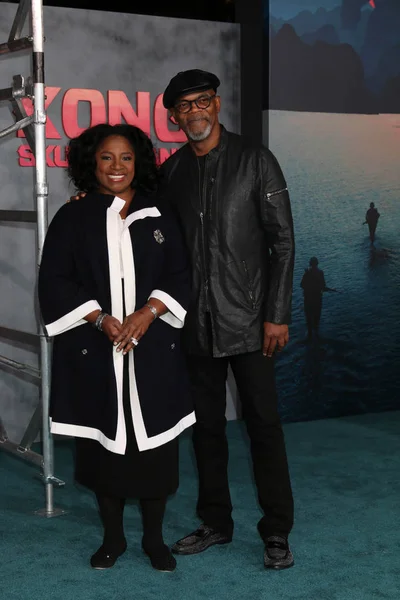 Latanya Richardson, Samuel L. Jackson — Stok fotoğraf