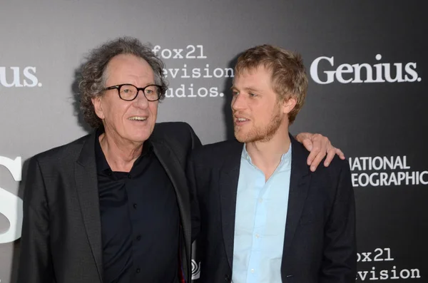 Geoffrey Rush, Johnny Flynn — Stock Photo, Image