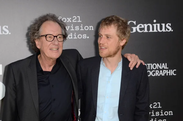 Geoffrey Rush, Johnny Flynn — Stock Photo, Image