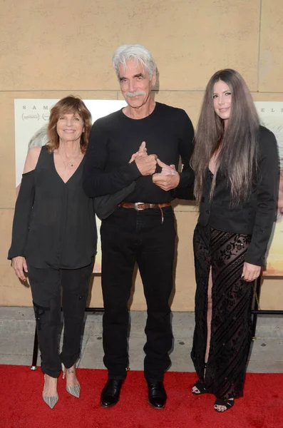 Katharine Ross, Sam Elliott, Cleo Rose Elliott — Stock Photo, Image