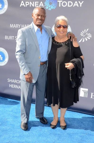 Manny Mota na terceira Gala Anual de Diamante Azul da Fundação Los Angeles Dodgers — Fotografia de Stock