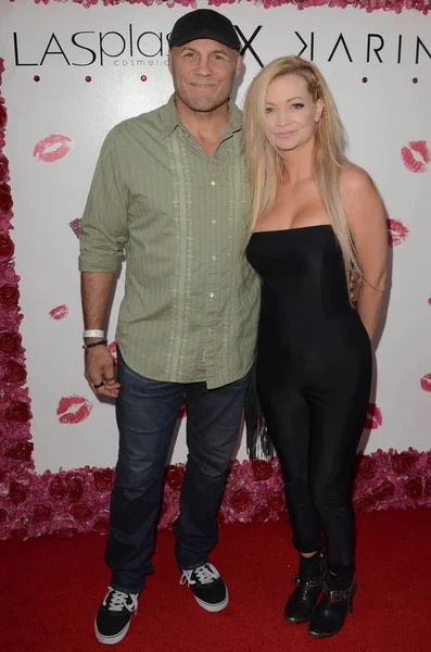 Randy Couture, Mindy Robinson — Stock Photo, Image