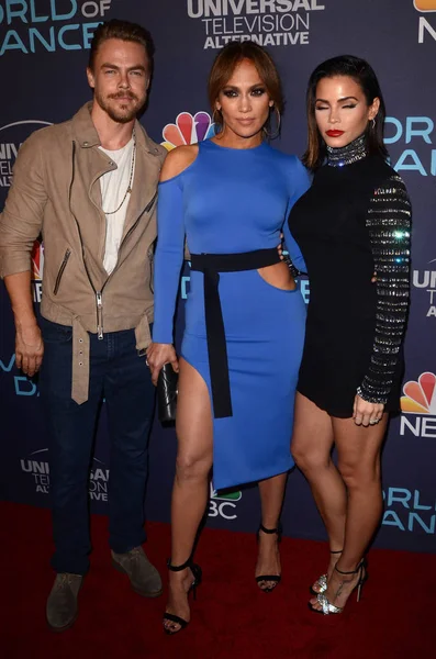 Derek Hough, Jennifer Lopez, Jenna Dewan Tatum — Stock Photo, Image