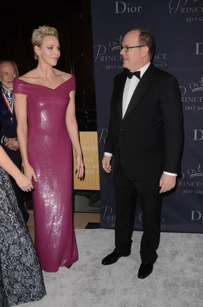 Princess Charlene and Prince Albert II — Stock Photo, Image